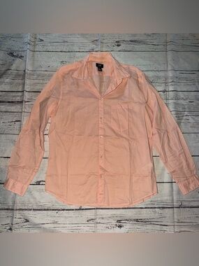 H&M Men’s Light Peach Long-Sleeve Button-Up Shirt